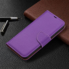 Leather Case Stands Flip Cover L01 Holder for Nokia 3.4 Purple