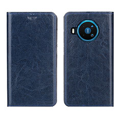 Leather Case Stands Flip Cover L01 Holder for Nokia 8.3 5G Blue