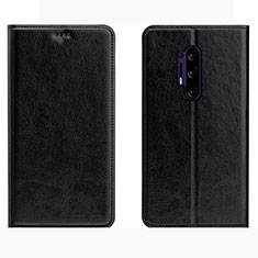 Leather Case Stands Flip Cover L01 Holder for OnePlus 8 Pro Black