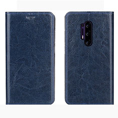 Leather Case Stands Flip Cover L01 Holder for OnePlus 8 Pro Blue