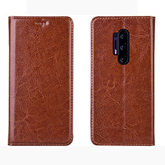 Leather Case Stands Flip Cover L01 Holder for OnePlus 8 Pro Orange