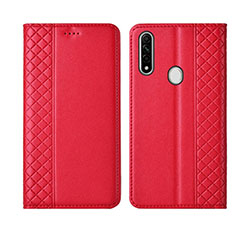 Leather Case Stands Flip Cover L01 Holder for Oppo A31 Red