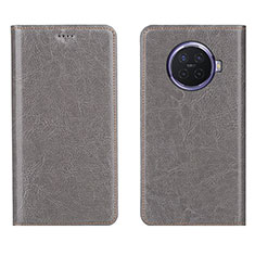 Leather Case Stands Flip Cover L01 Holder for Oppo Ace2 Gray