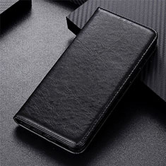 Leather Case Stands Flip Cover L01 Holder for Oppo F17 Pro Black