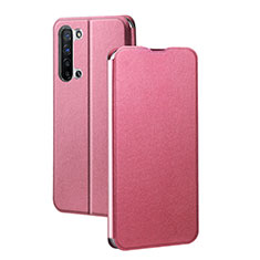 Leather Case Stands Flip Cover L01 Holder for Oppo Find X2 Lite Pink