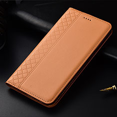 Leather Case Stands Flip Cover L01 Holder for Oppo Find X2 Orange