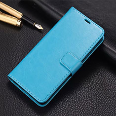 Leather Case Stands Flip Cover L01 Holder for Oppo K5 Sky Blue