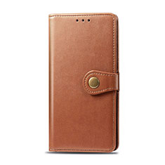 Leather Case Stands Flip Cover L01 Holder for Realme 5 Orange