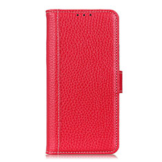 Leather Case Stands Flip Cover L01 Holder for Realme 5 Pro Red