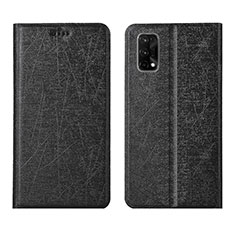 Leather Case Stands Flip Cover L01 Holder for Realme V15 5G Black