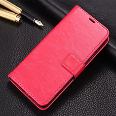 Leather Case Stands Flip Cover L01 Holder for Realme X2 Red
