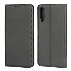 Leather Case Stands Flip Cover L01 Holder for Samsung Galaxy A70S Black