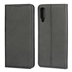 Leather Case Stands Flip Cover L01 Holder for Samsung Galaxy A90 5G Black