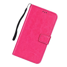 Leather Case Stands Flip Cover L01 Holder for Samsung Galaxy A91 Hot Pink