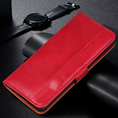 Leather Case Stands Flip Cover L01 Holder for Samsung Galaxy M30s Red