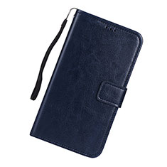 Leather Case Stands Flip Cover L01 Holder for Samsung Galaxy M80S Blue