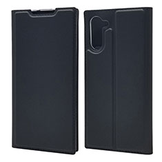 Leather Case Stands Flip Cover L01 Holder for Samsung Galaxy Note 10 Black