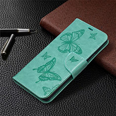 Leather Case Stands Flip Cover L01 Holder for Samsung Galaxy S20 FE 2022 5G Matcha Green