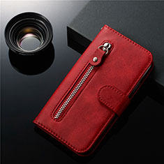 Leather Case Stands Flip Cover L01 Holder for Samsung Galaxy S20 Red