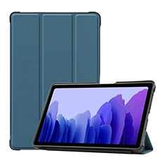 Leather Case Stands Flip Cover L01 Holder for Samsung Galaxy Tab A7 Wi-Fi 10.4 SM-T500 Cyan