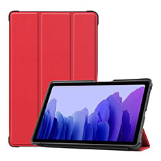 Leather Case Stands Flip Cover L01 Holder for Samsung Galaxy Tab A7 Wi-Fi 10.4 SM-T500 Red