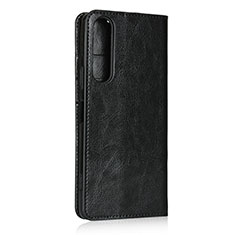 Leather Case Stands Flip Cover L01 Holder for Sony Xperia 1 II Black