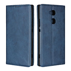 Leather Case Stands Flip Cover L01 Holder for Sony Xperia XA2 Ultra Blue