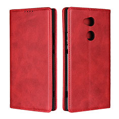 Leather Case Stands Flip Cover L01 Holder for Sony Xperia XA2 Ultra Red