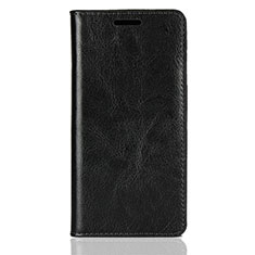 Leather Case Stands Flip Cover L01 Holder for Sony Xperia XZ2 Compact Black