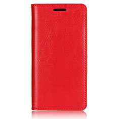 Leather Case Stands Flip Cover L01 Holder for Sony Xperia XZ2 Compact Red