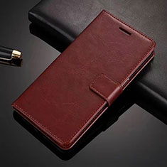 Leather Case Stands Flip Cover L01 Holder for Vivo S1 Pro Brown