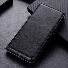 Leather Case Stands Flip Cover L01 Holder for Vivo Y20 Black