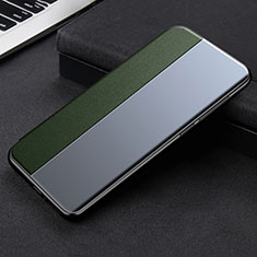 Leather Case Stands Flip Cover L01 Holder for Xiaomi Mi 11 Lite 4G Midnight Green
