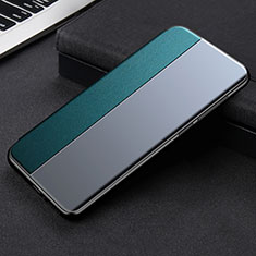 Leather Case Stands Flip Cover L01 Holder for Xiaomi Mi 11 Lite 5G Cyan
