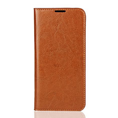 Leather Case Stands Flip Cover L01 Holder for Xiaomi Mi 9 Lite Orange