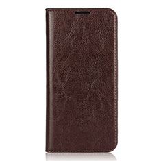 Leather Case Stands Flip Cover L01 Holder for Xiaomi Mi 9 Pro Brown