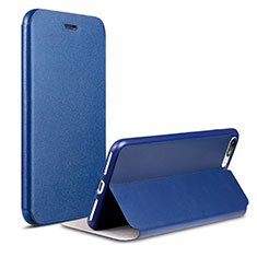 Leather Case Stands Flip Cover L02 for Apple iPhone 7 Plus Blue