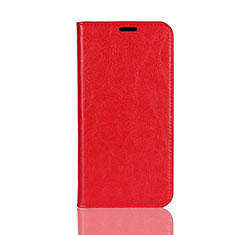 Leather Case Stands Flip Cover L02 for Huawei Honor 10 Lite Red