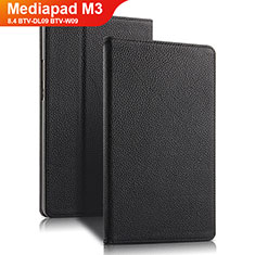 Leather Case Stands Flip Cover L02 for Huawei Mediapad M3 8.4 BTV-DL09 BTV-W09 Black