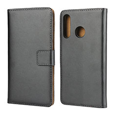 Leather Case Stands Flip Cover L02 for Huawei P30 Lite New Edition Black