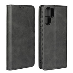 Leather Case Stands Flip Cover L02 for Huawei P30 Pro Black