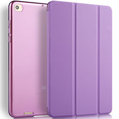 Leather Case Stands Flip Cover L02 for Xiaomi Mi Pad 2 Purple