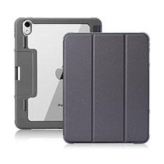 Leather Case Stands Flip Cover L02 Holder for Apple iPad Air 10.9 (2020) Gray
