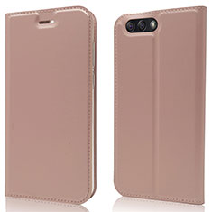 Leather Case Stands Flip Cover L02 Holder for Asus Zenfone 4 ZE554KL Rose Gold