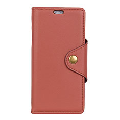 Leather Case Stands Flip Cover L02 Holder for Asus ZenFone Live L1 ZA551KL Brown