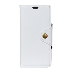 Leather Case Stands Flip Cover L02 Holder for Asus ZenFone Live L1 ZA551KL White