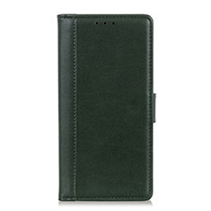 Leather Case Stands Flip Cover L02 Holder for BQ Aquaris C Green