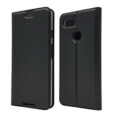 Leather Case Stands Flip Cover L02 Holder for Google Pixel 3 Black