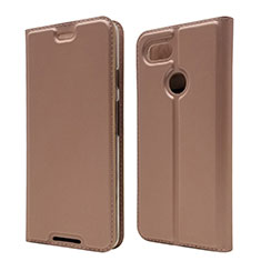 Leather Case Stands Flip Cover L02 Holder for Google Pixel 3 Rose Gold