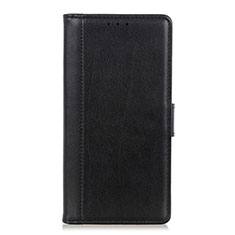 Leather Case Stands Flip Cover L02 Holder for HTC Desire 19 Plus Black